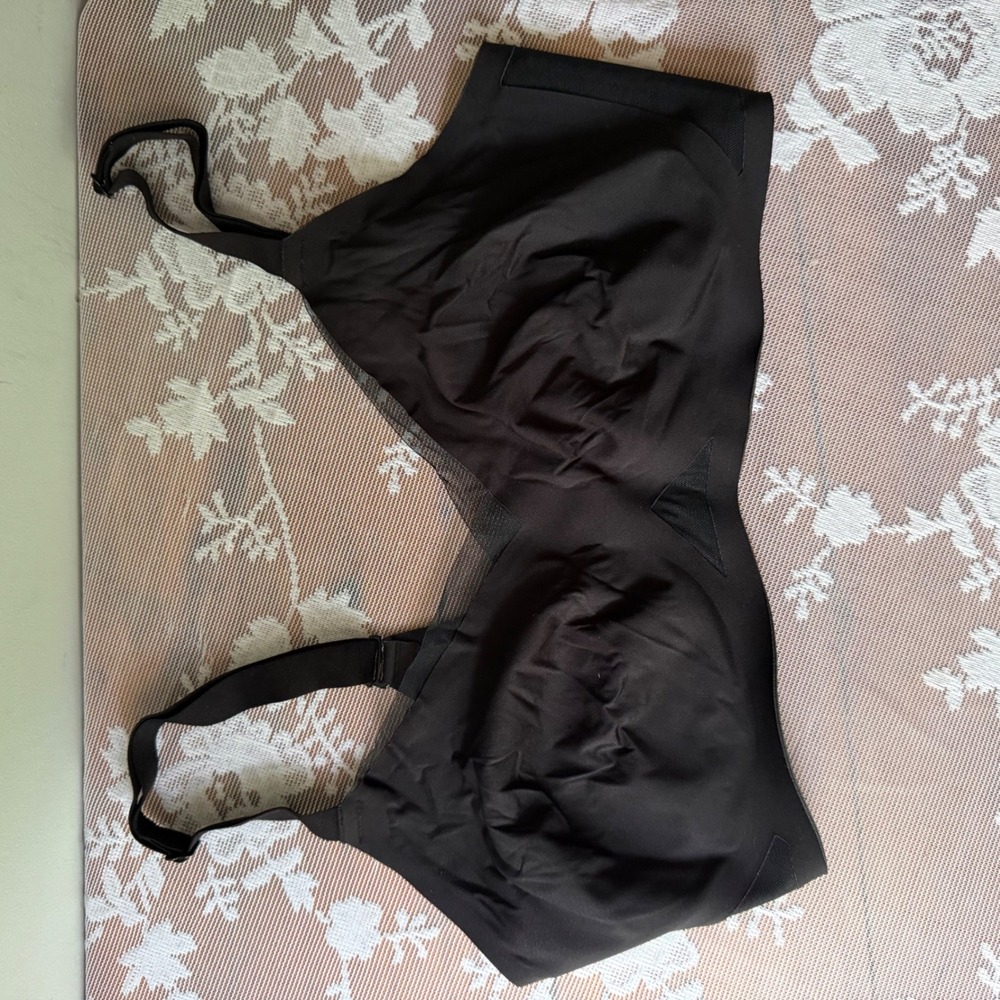 Honeylove Ascent Bra Womens 34D/DD(E) Black Excellent Wirefree Mesh Support